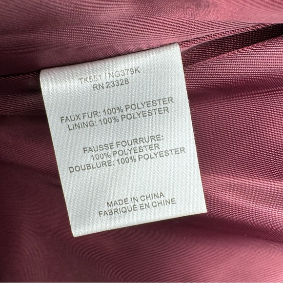 Trina Turk Blanche Faux Fur Color Block Coat Size Small - Picture 6 of 6